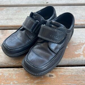 Ecco Black Leather Dress Shoes - Size 11.5 Toddler (29EU)